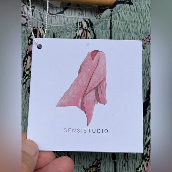 SENSI STUDIO  ELASTICIZED BODICE MAXI DRESS XL - Picture 8 of 14